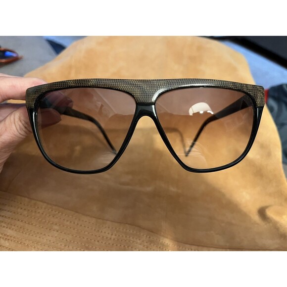 Lot 4 Vintage Sunglasses Eyewear Frames 70s 80s Retro Unisex Oversized Festival - Picture 5 of 16